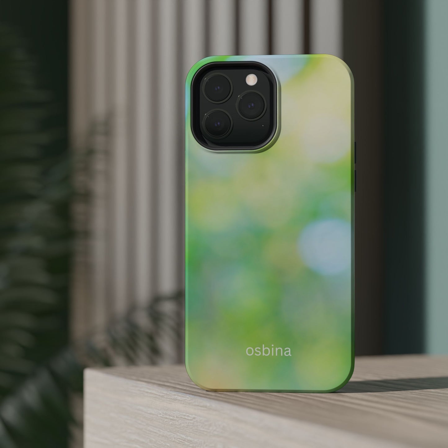 osbina | MagSafe compatible for iPhone | The Veridian Orbs Phone Case | Color Edit Collection