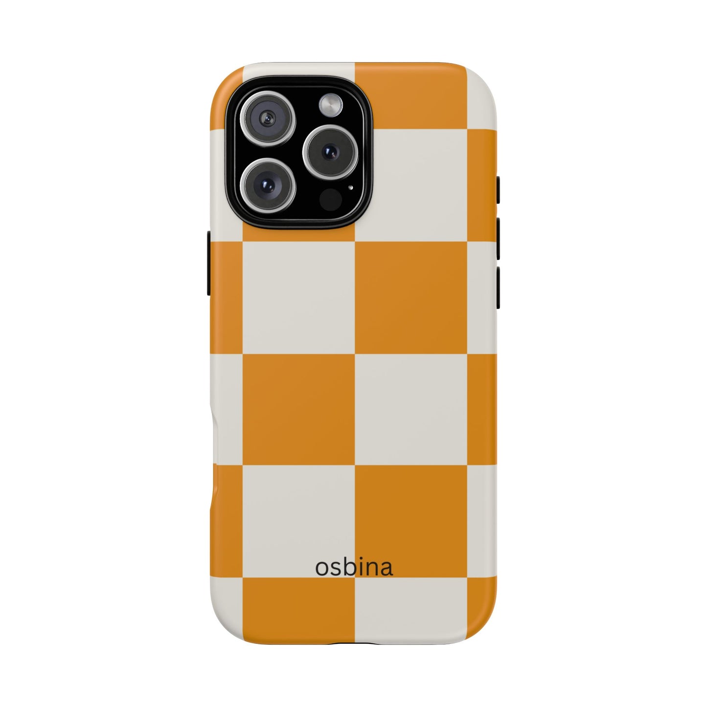 osbina | Check You Out — The Orange + White Check Case | The Season Collective