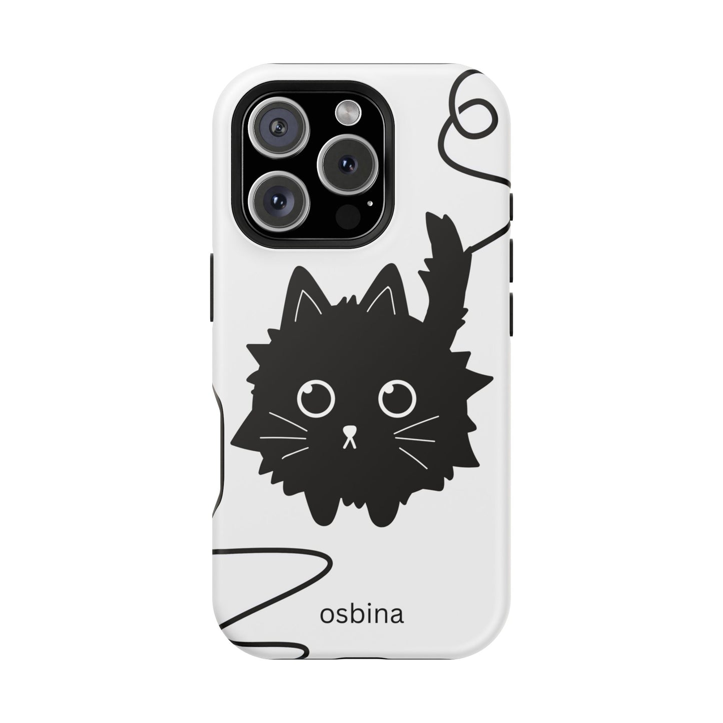 osbina | MagSafe compatible for iPhone | Midnight Couture Cat Phone Case | Season Collective Collection
