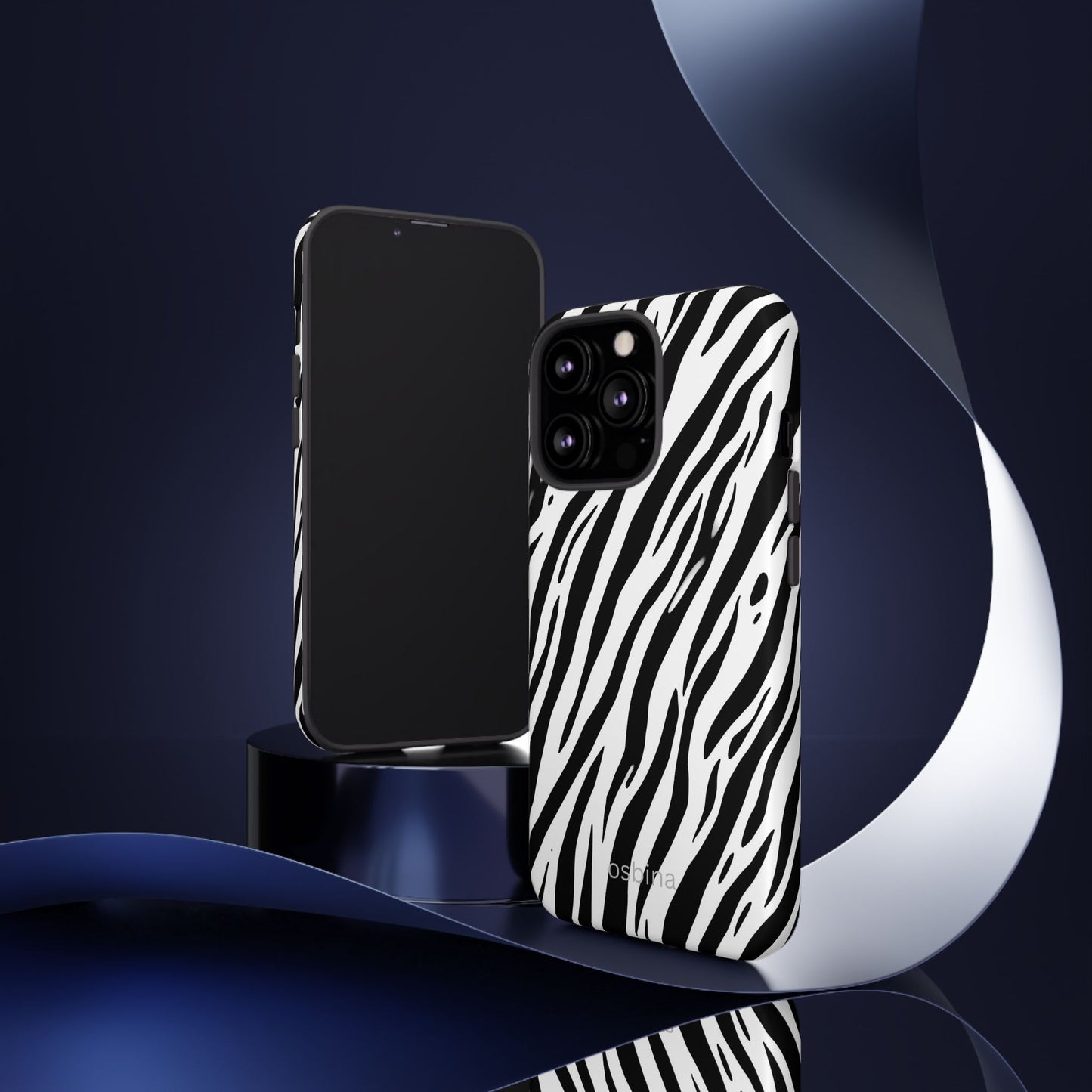 osbina | The Bengal Bold Stripe Case in White + Black | The Season Collective