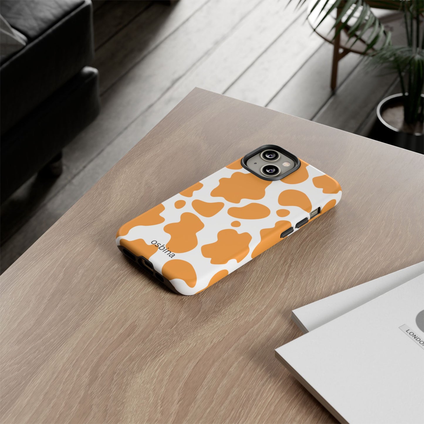 osbina | Holy Cow, It’s Chic — The Orange Cow Print Case | The Season Collective