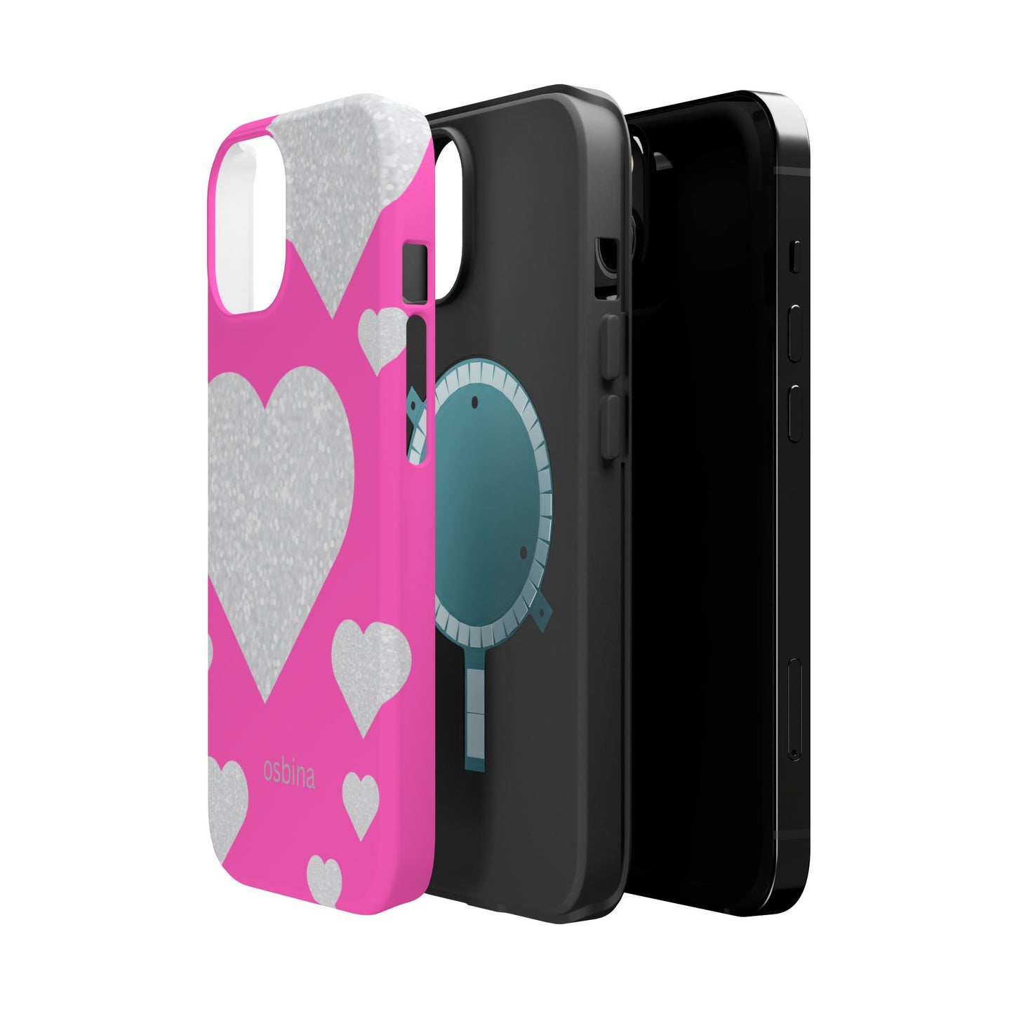 osbina | MagSafe compatible for iPhone | The Shimmering Love Case | YAYOU Collection Supporting Shine Like Sable