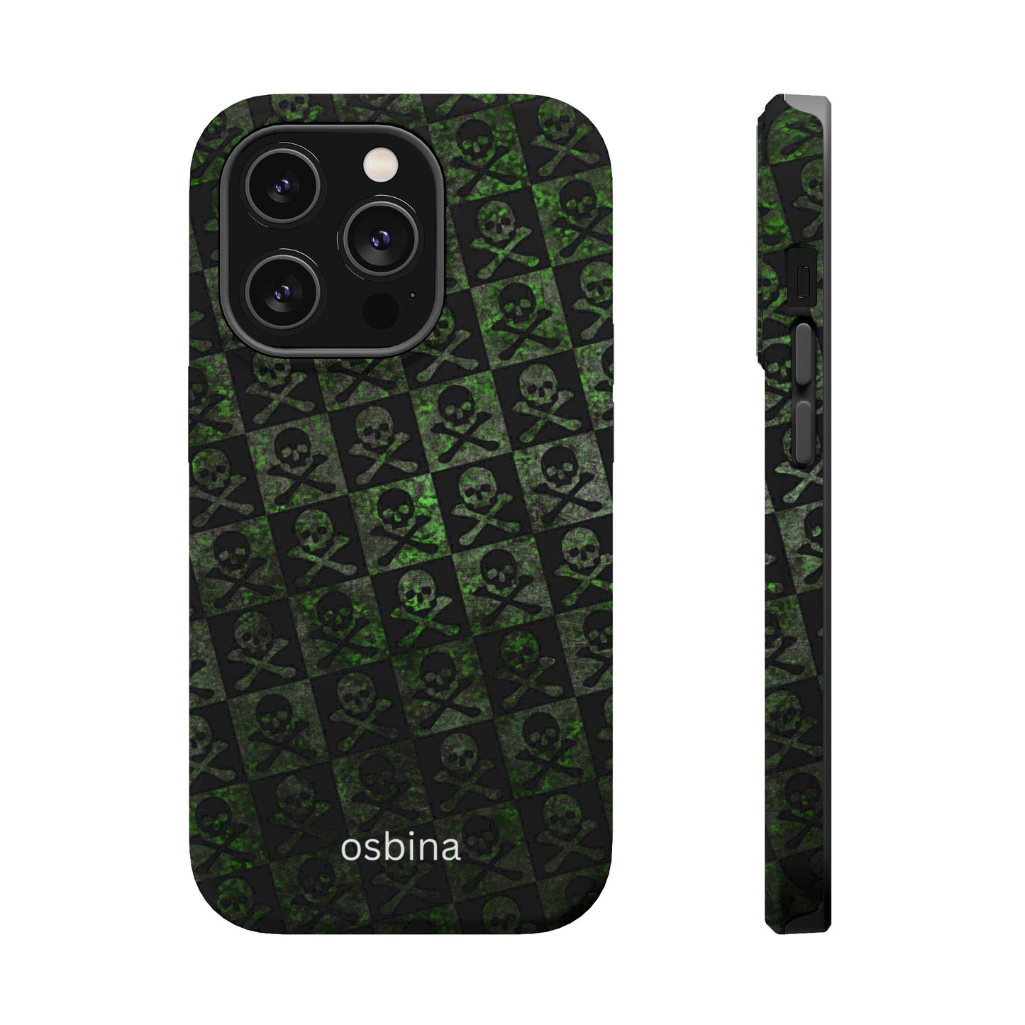 osbina | MagSafe compatible for iPhone | Skull & Crossbones Phone Case | Season Collective Collection