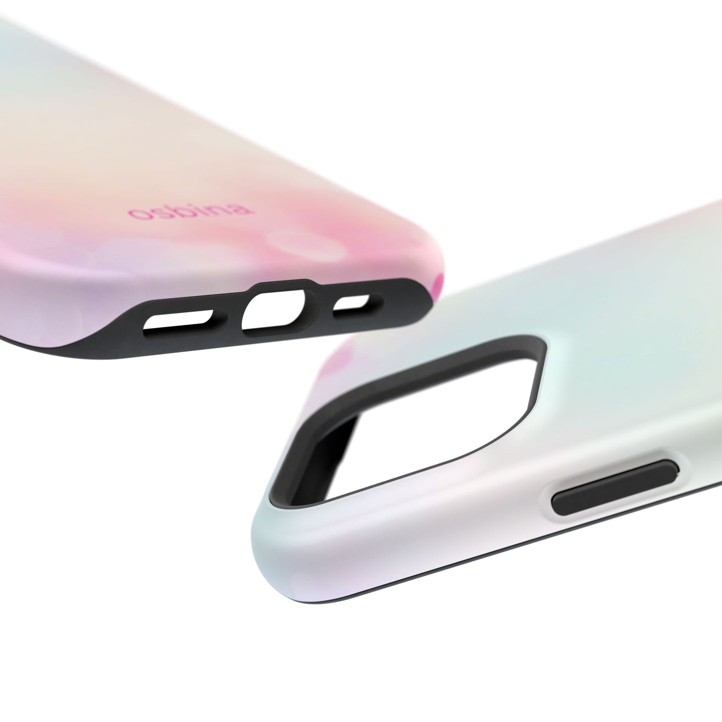 osbina | MagSafe compatible for iPhone | The Cotton Candy Hearts Case | YAYOU Collection Supporting Shine Like Sable
