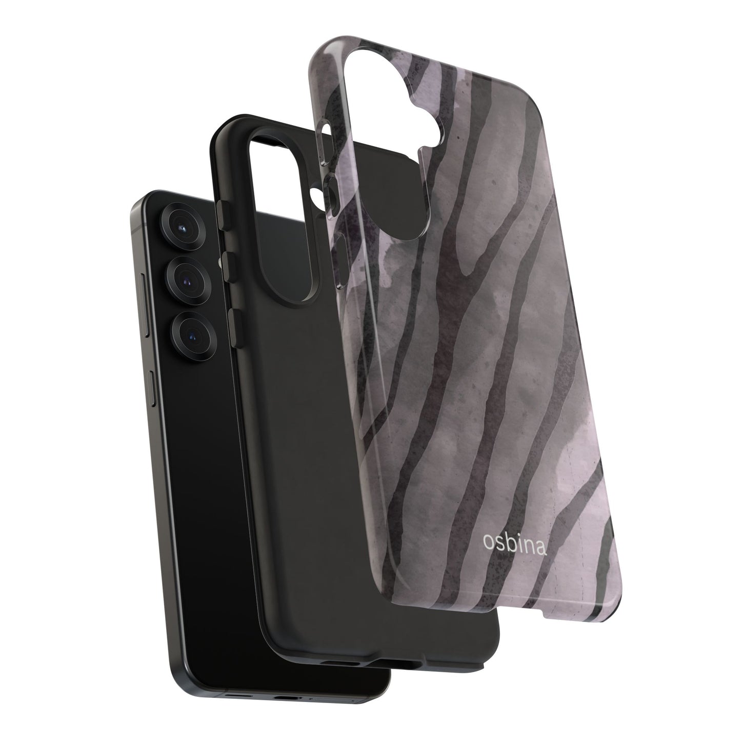osbina | Stripes on Point — The Muted Gray + Black Tiger Case | The Season Collective