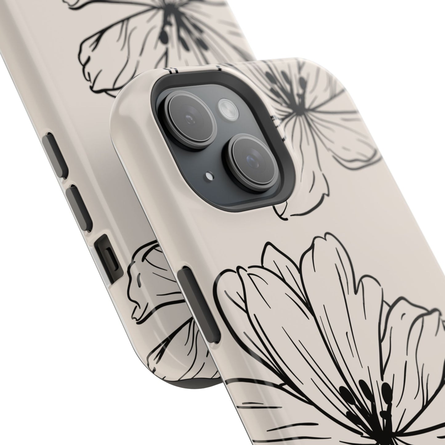 osbina | MagSafe compatible for iPhone | Poppy Whisper Phone Case | Modern Muse Collection