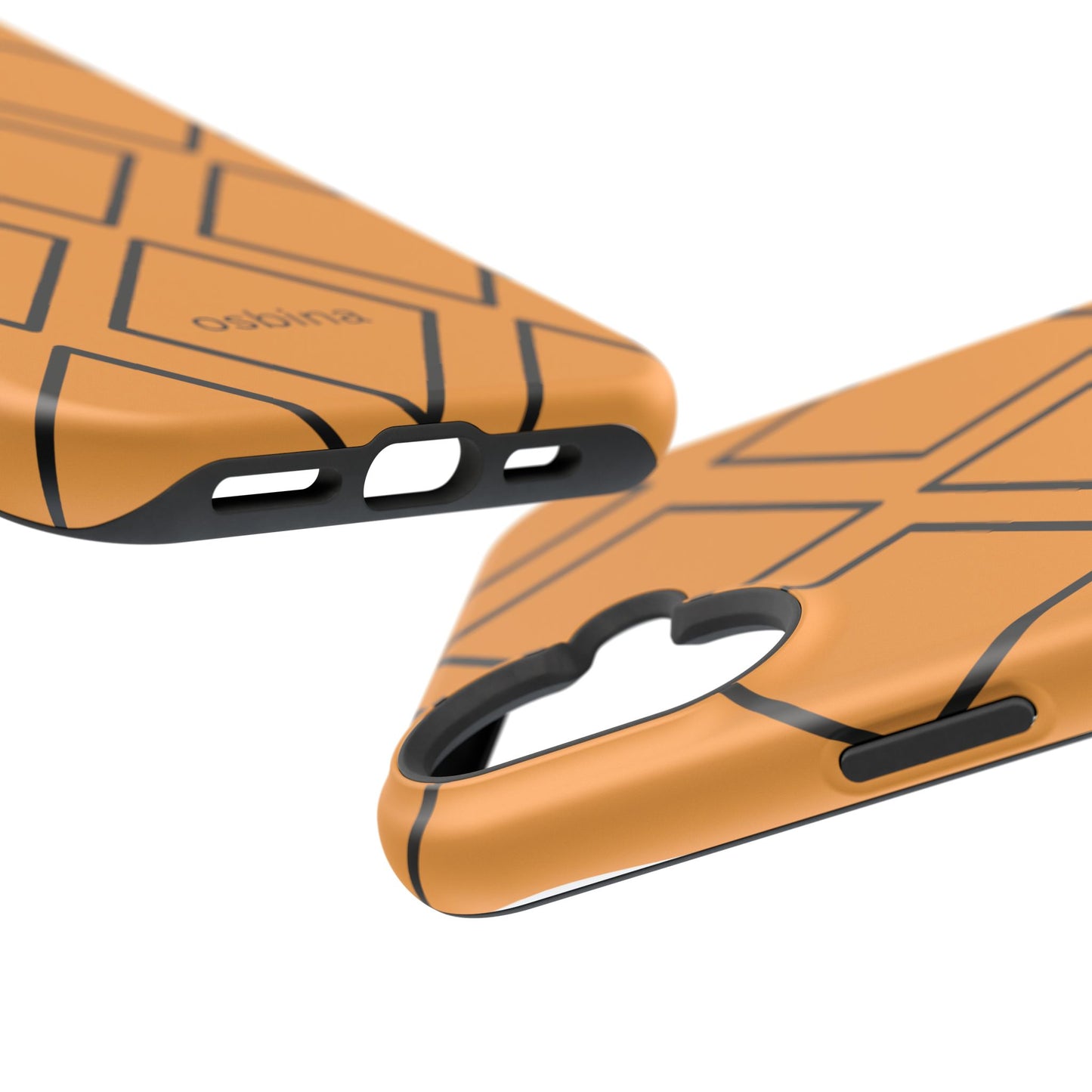 osbina | MagSafe Compatible for iPhone | Diamonds Are Your Phone’s Best Friend — The Orange + Black Diamond Case | The Season Collective