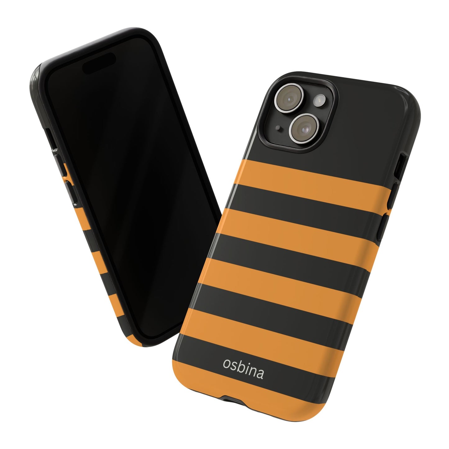 osbina | The Horizon Stripe Case in Black + Orange | The Season Collective