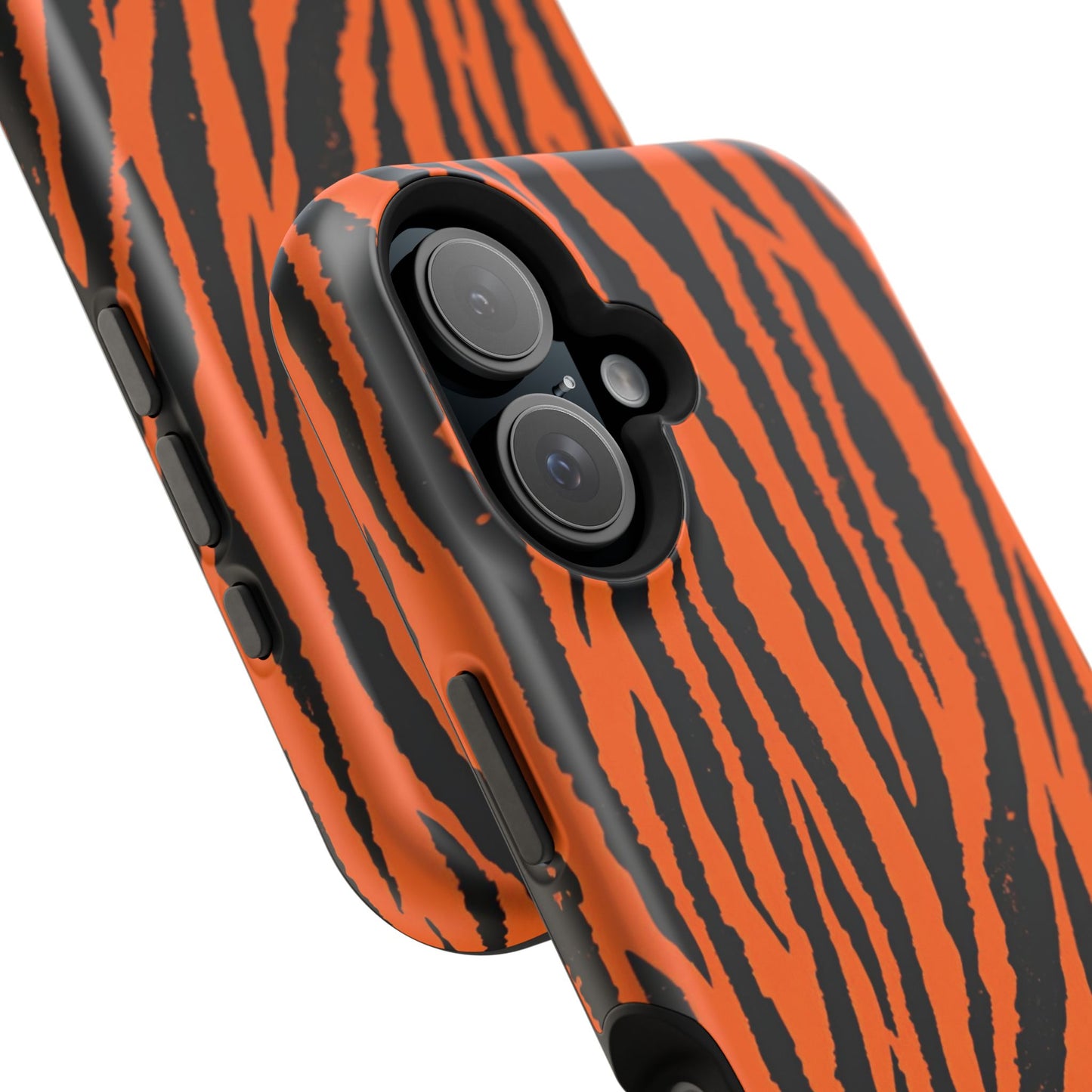 osbina | MagSafe Compatible for iPhone | Tiger, But Make It Chic — The Bengal Stripe Case in Orange + Black | The Season Collective
