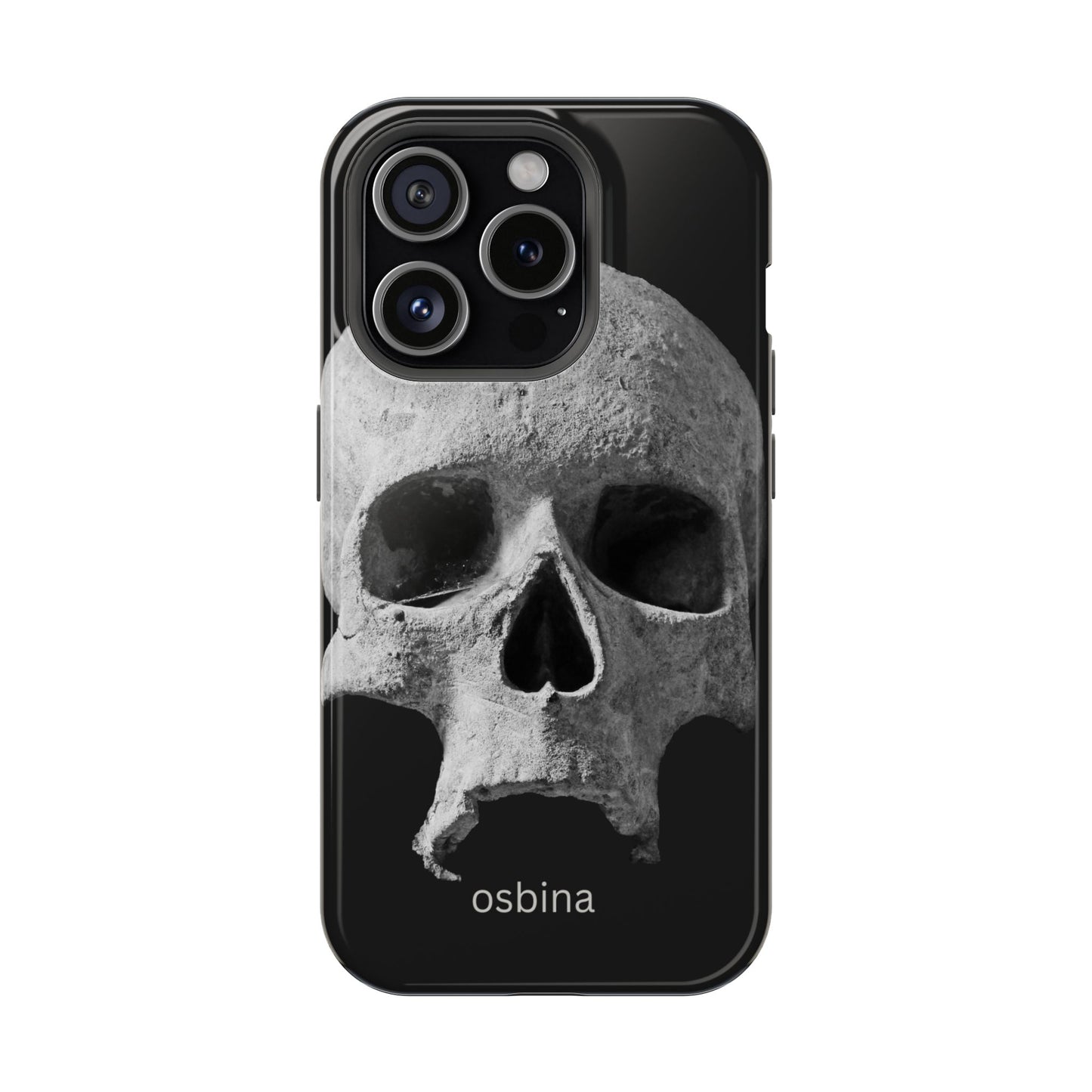 osbina | MagSafe compatible for iPhone | White Skull Phone Case | Season Collective Collection