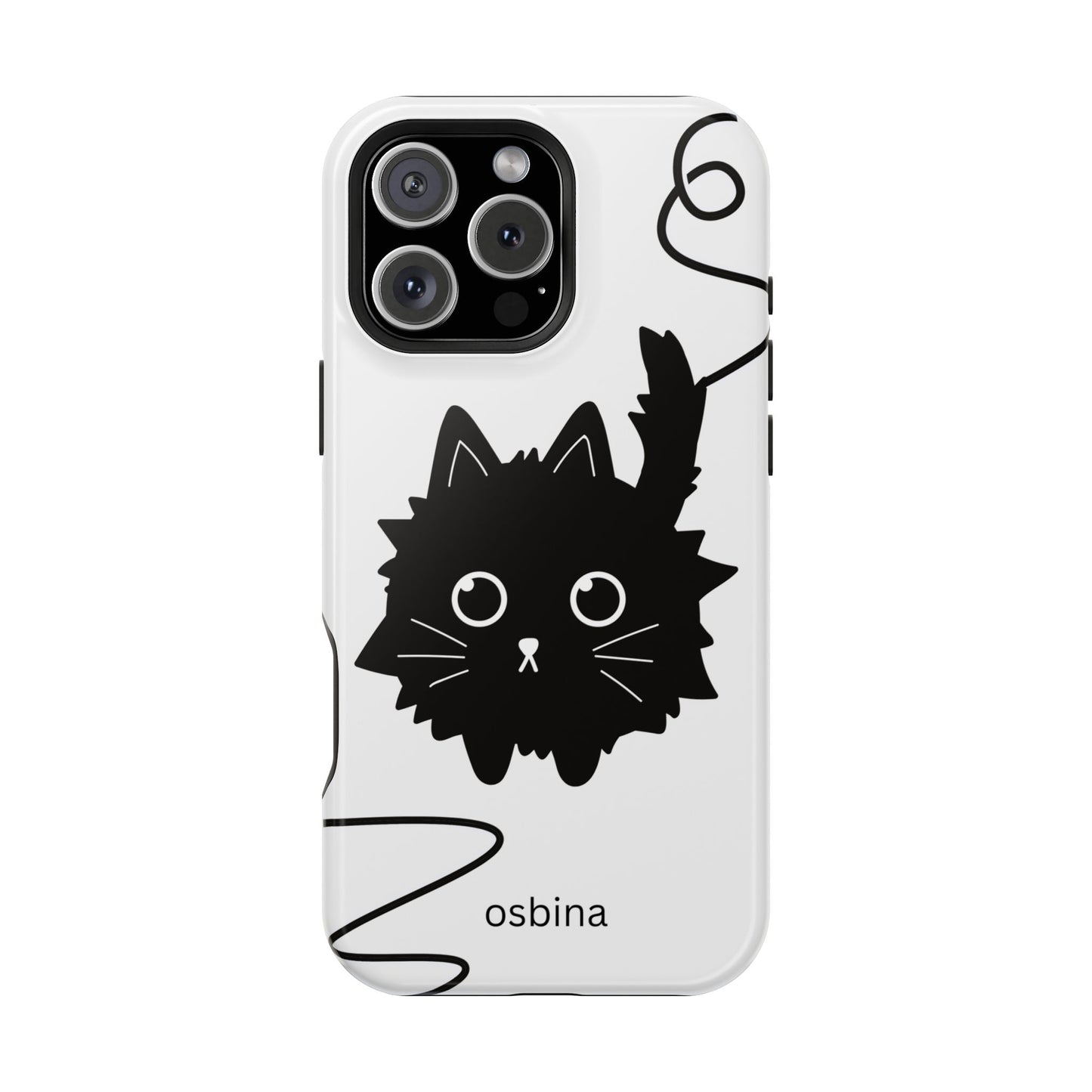 osbina | MagSafe compatible for iPhone | Midnight Couture Cat Phone Case | Season Collective Collection
