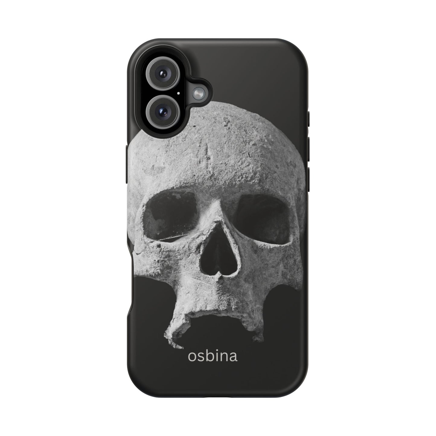 osbina | MagSafe compatible for iPhone | White Skull Phone Case | Season Collective Collection