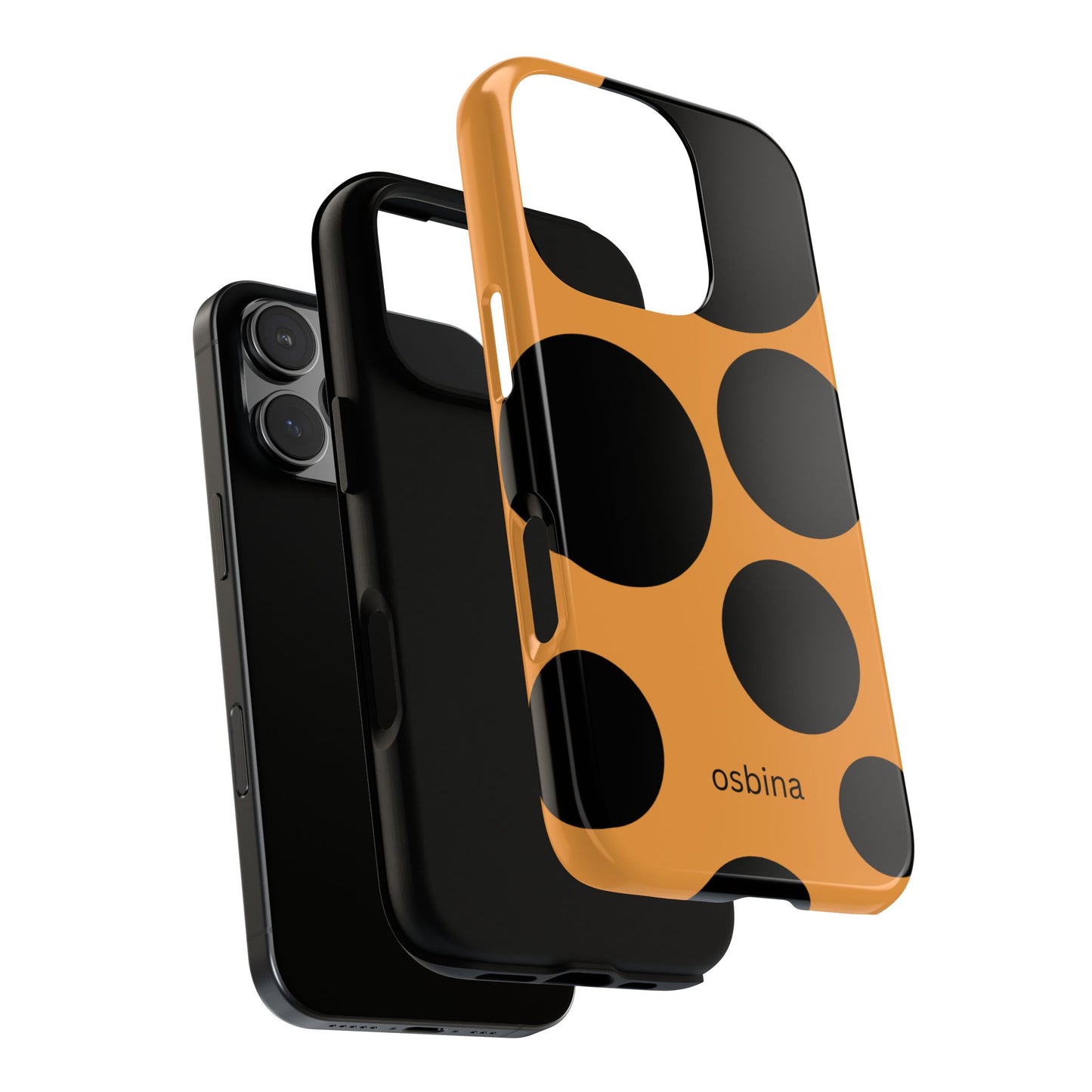 osbina | The Bubble Statement Case in Orange + Black | The Season Collective