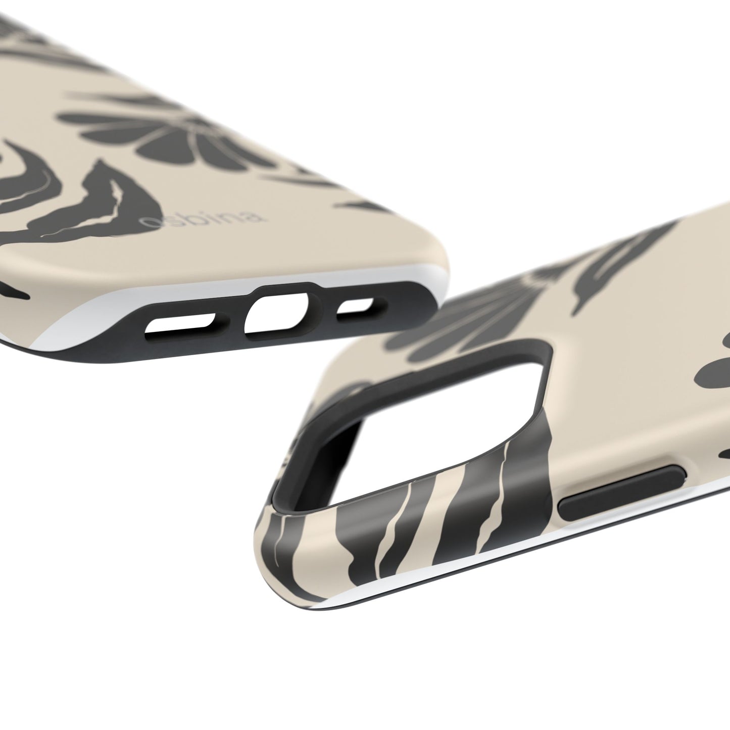 osbina | MagSafe compatible for iPhone | Obsidian Bloom Flower Phone Case | Modern Muse Collection