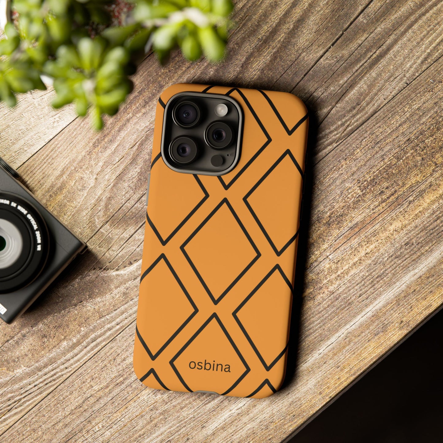 osbina | Diamonds Are Your Phone’s Best Friend — The Orange + Black Diamond Case | The Season Collective