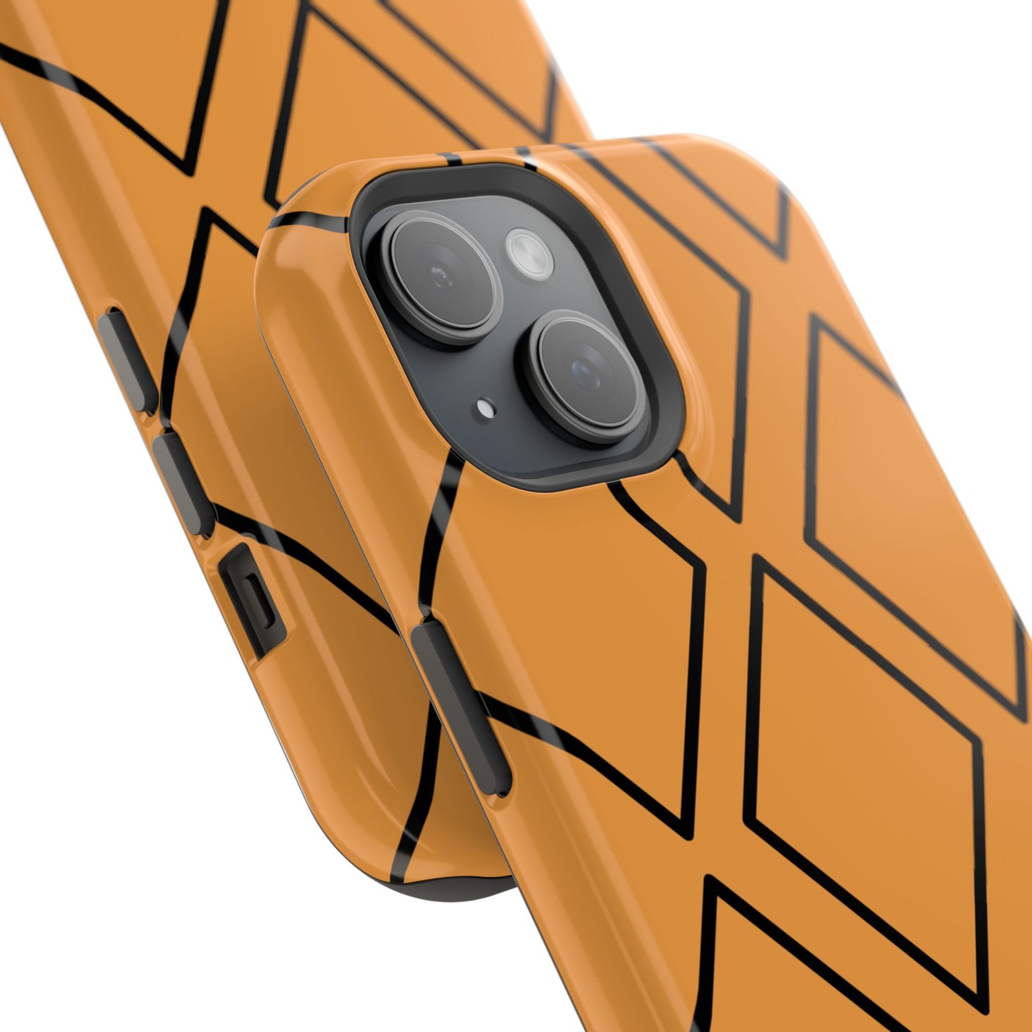 osbina | MagSafe Compatible for iPhone | Diamonds Are Your Phone’s Best Friend — The Orange + Black Diamond Case | The Season Collective