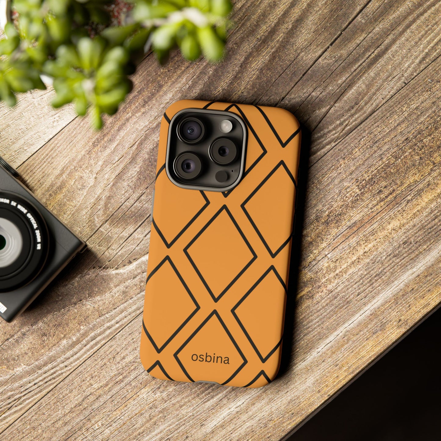 osbina | Diamonds Are Your Phone’s Best Friend — The Orange + Black Diamond Case | The Season Collective