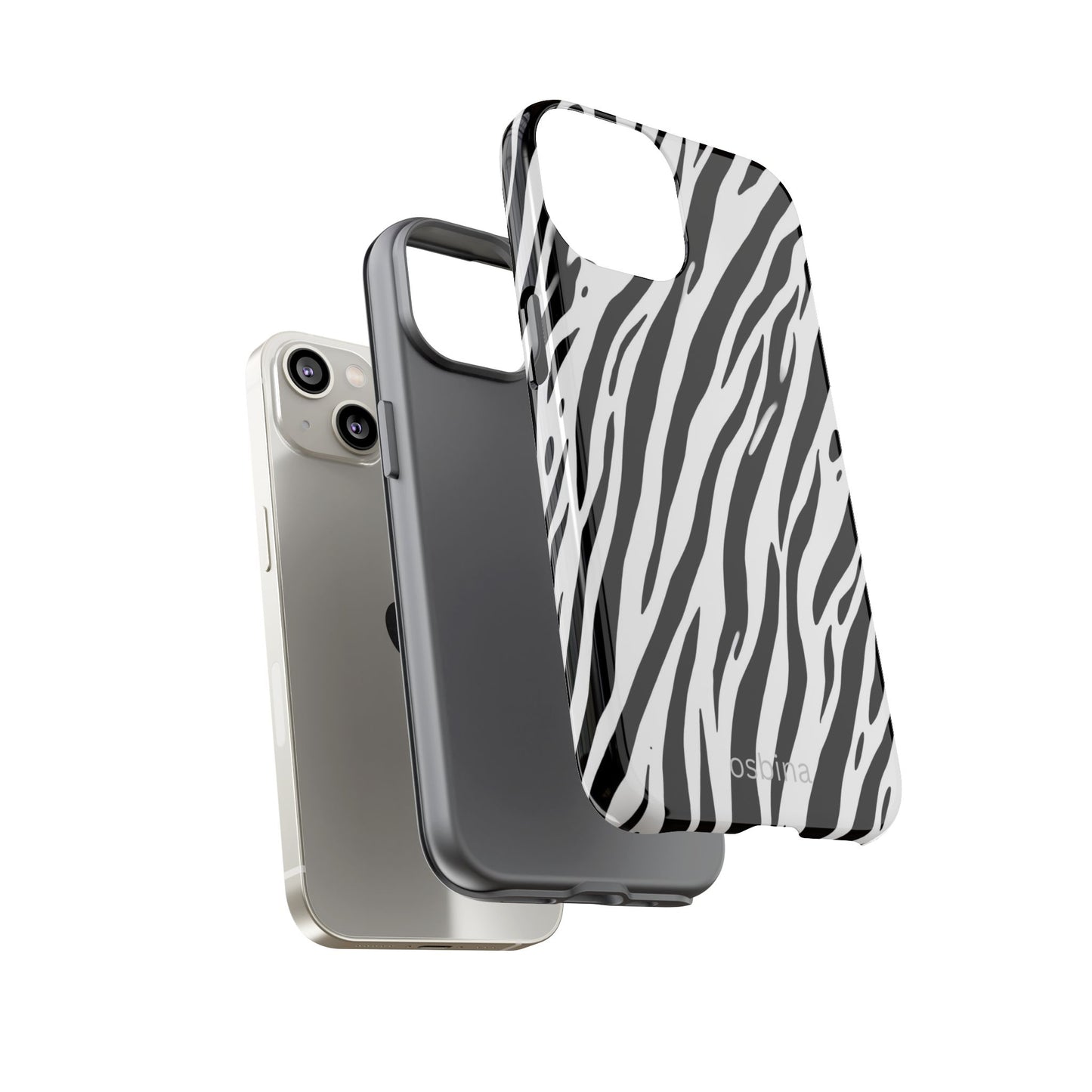 osbina | The Bengal Bold Stripe Case in White + Black | The Season Collective