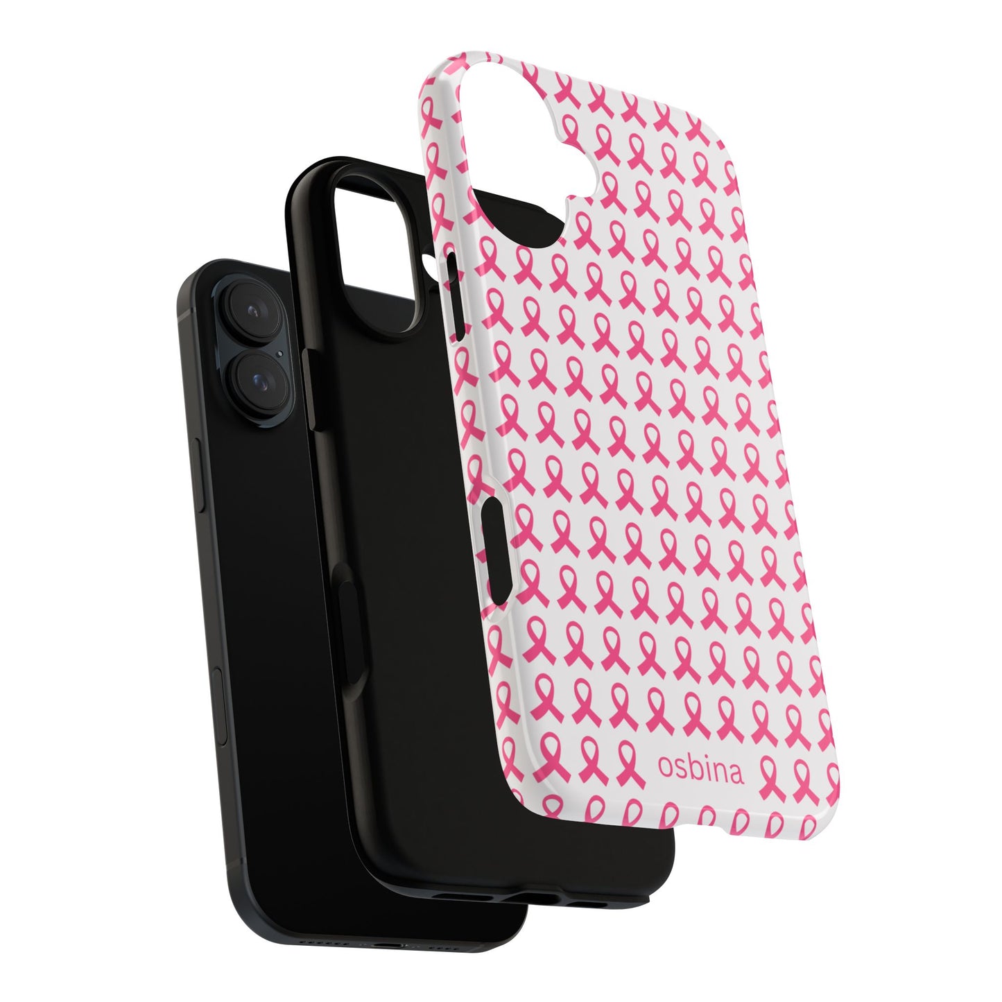osbina | Limited Edition The Side by Side Pink Ribbon Case in Light Pink + Soft Pink + Hot Pink | The Pink October Collection | Inspired By