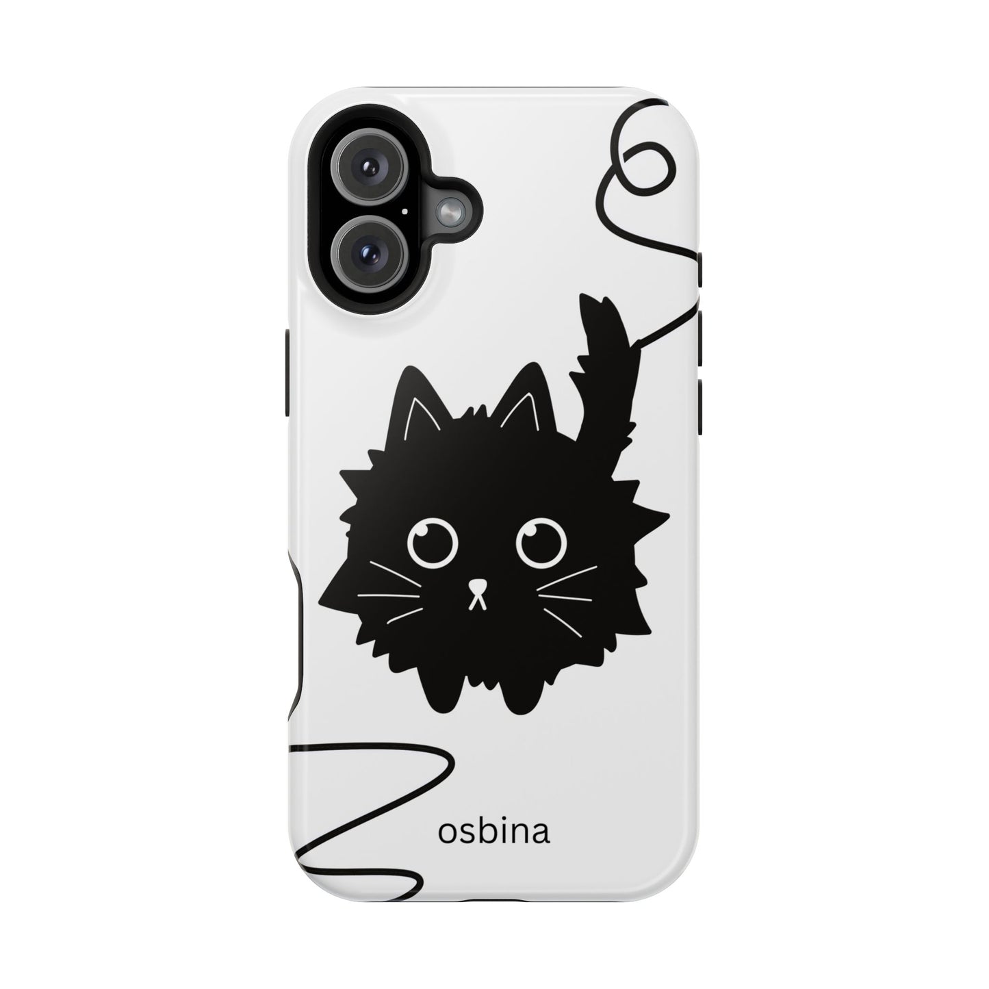 osbina | MagSafe compatible for iPhone | Midnight Couture Cat Phone Case | Season Collective Collection