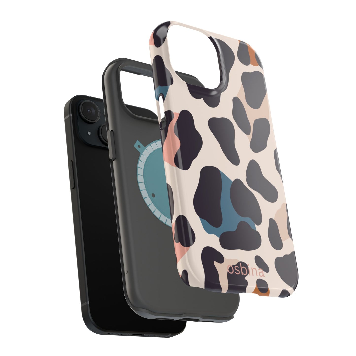 osbina | MagSafe compatible for iPhone | Leopard Luxe Color Pop Leopard Print Phone Case | Modern Muse Collection