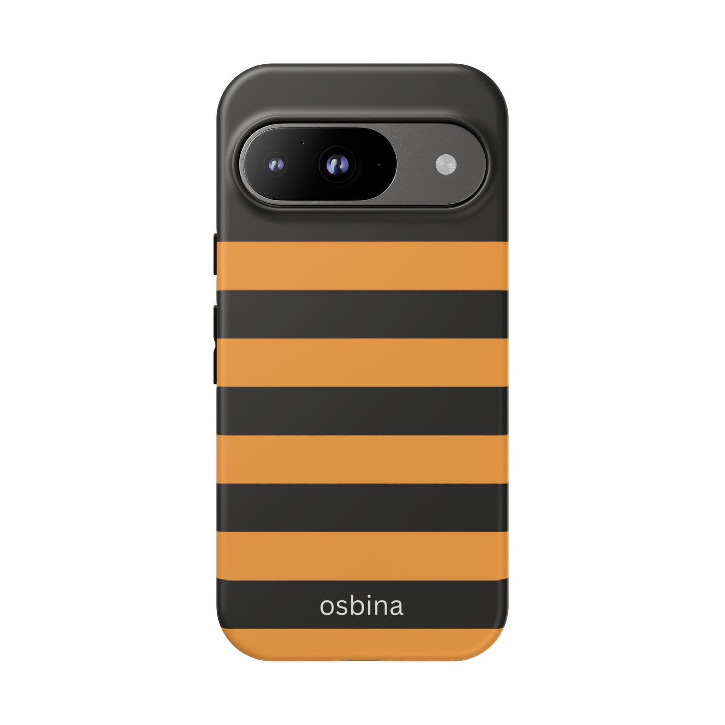 osbina | The Horizon Stripe Case in Black + Orange | The Season Collective