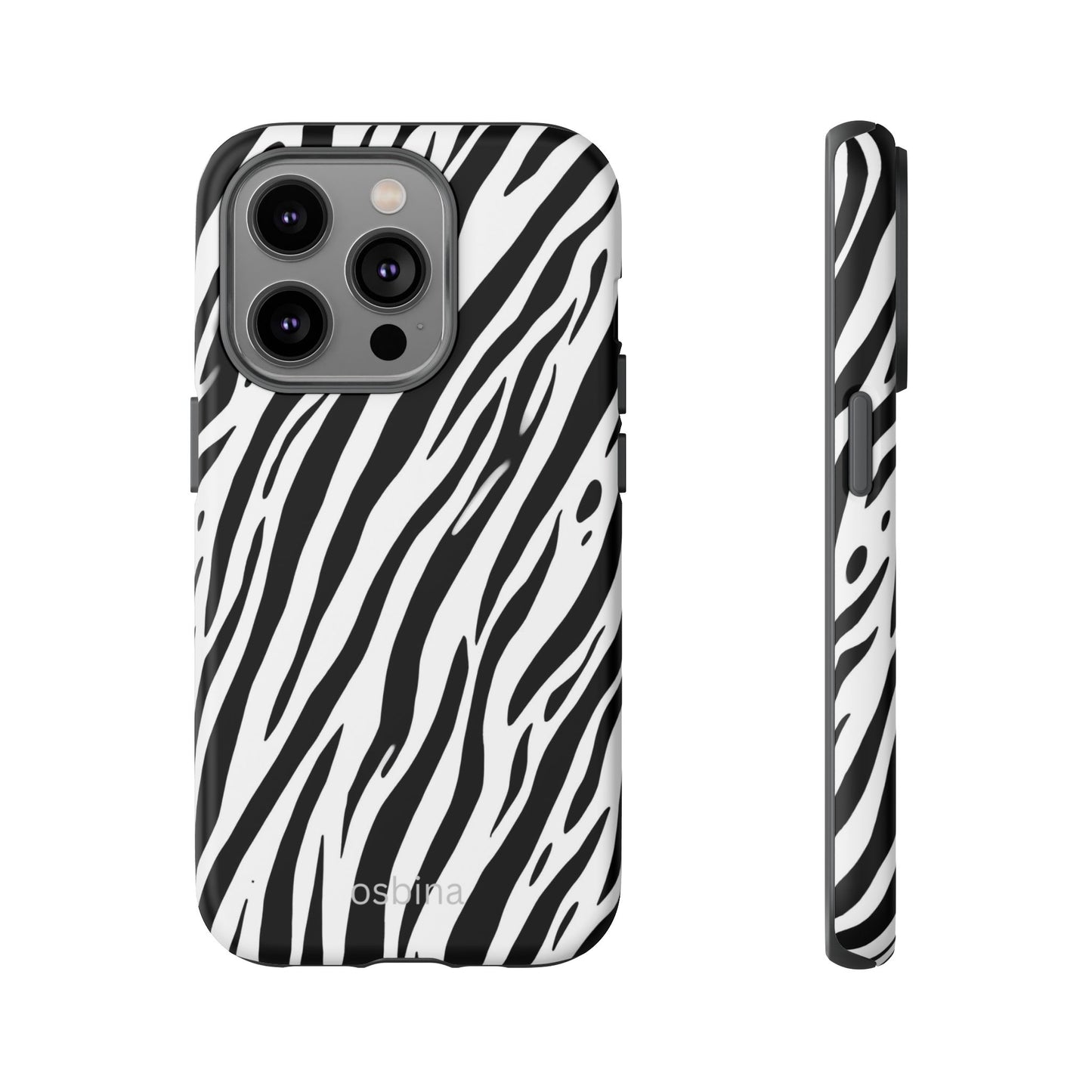 osbina | The Bengal Bold Stripe Case in White + Black | The Season Collective