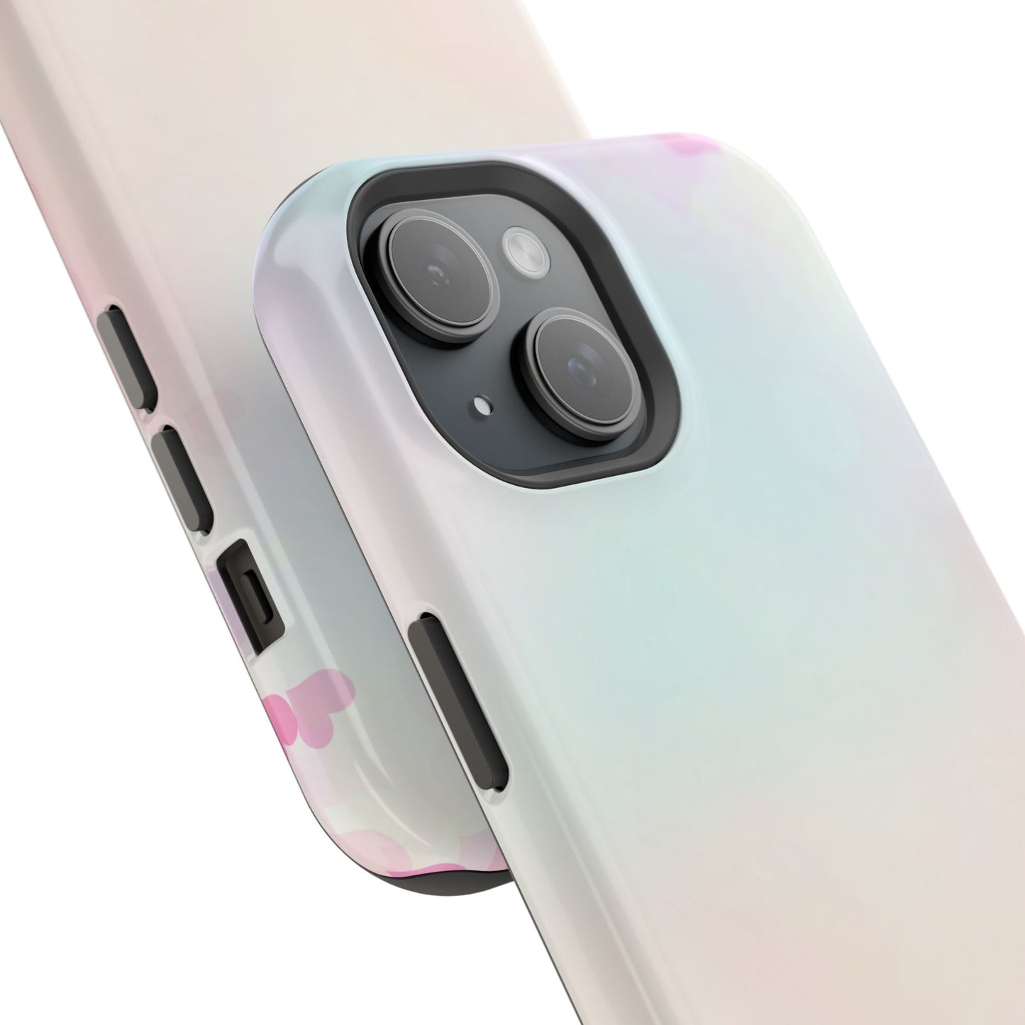 osbina | MagSafe compatible for iPhone | The Cotton Candy Hearts Case | YAYOU Collection Supporting Shine Like Sable