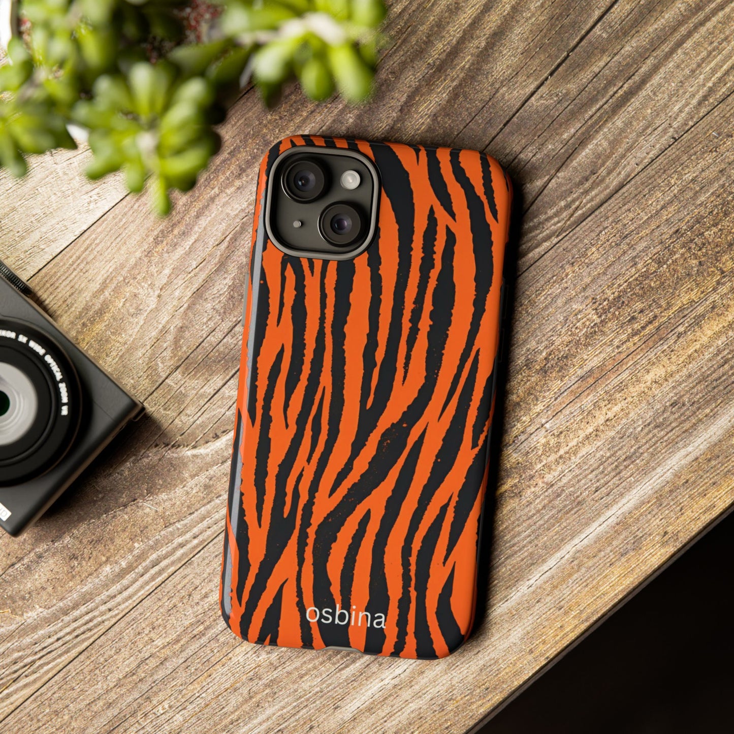 osbina | Tiger, But Make It Chic — The Bengal Stripe Case in Orange + Black | The Season Collective
