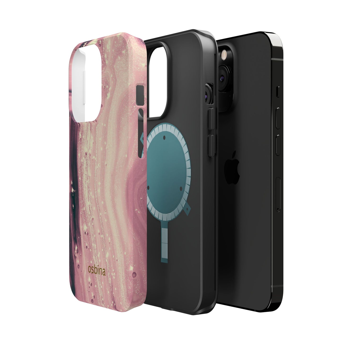 osbina | MagSafe compatible for iPhone | The Amethyst Glow Phone Case | Modern Muse Collection