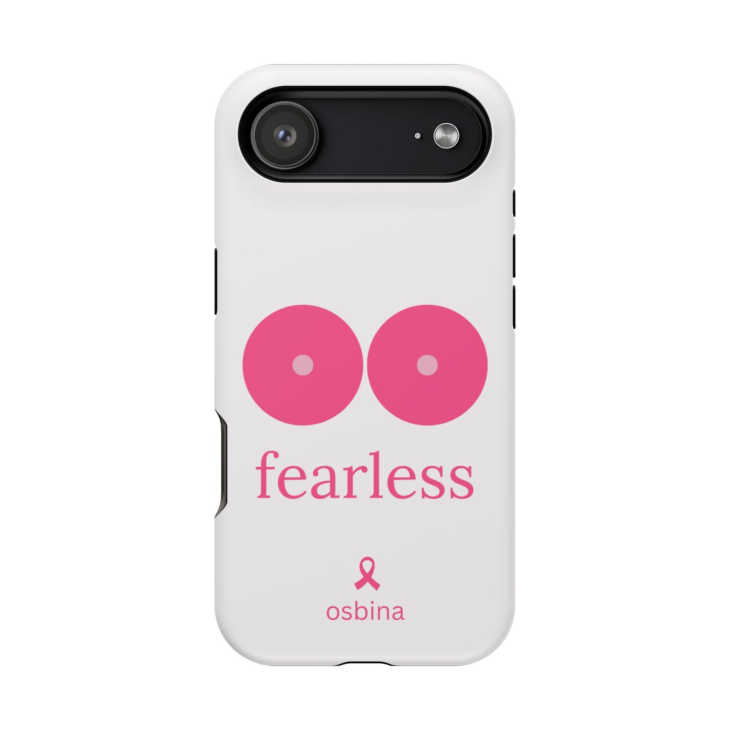 osbina | MagSafe compatible for iPhone | Limited Edition The Fearless Tatas Case in Light Pink + Soft Pink + Hot Pink | The Pink October Collection | Inspired By