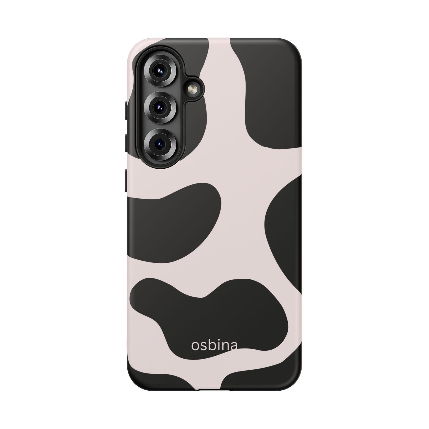 osbina | Prairie Chic Pink & Black Cow Print Phone Case | Modern Muse Collection
