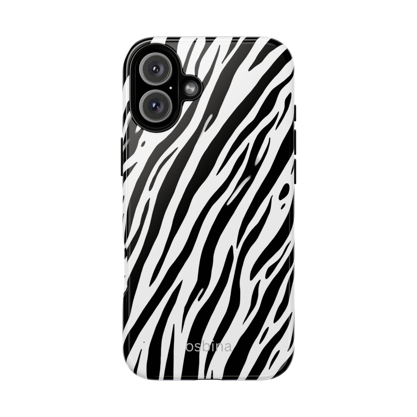 osbina | The Bengal Bold Stripe Case in White + Black | The Season Collective