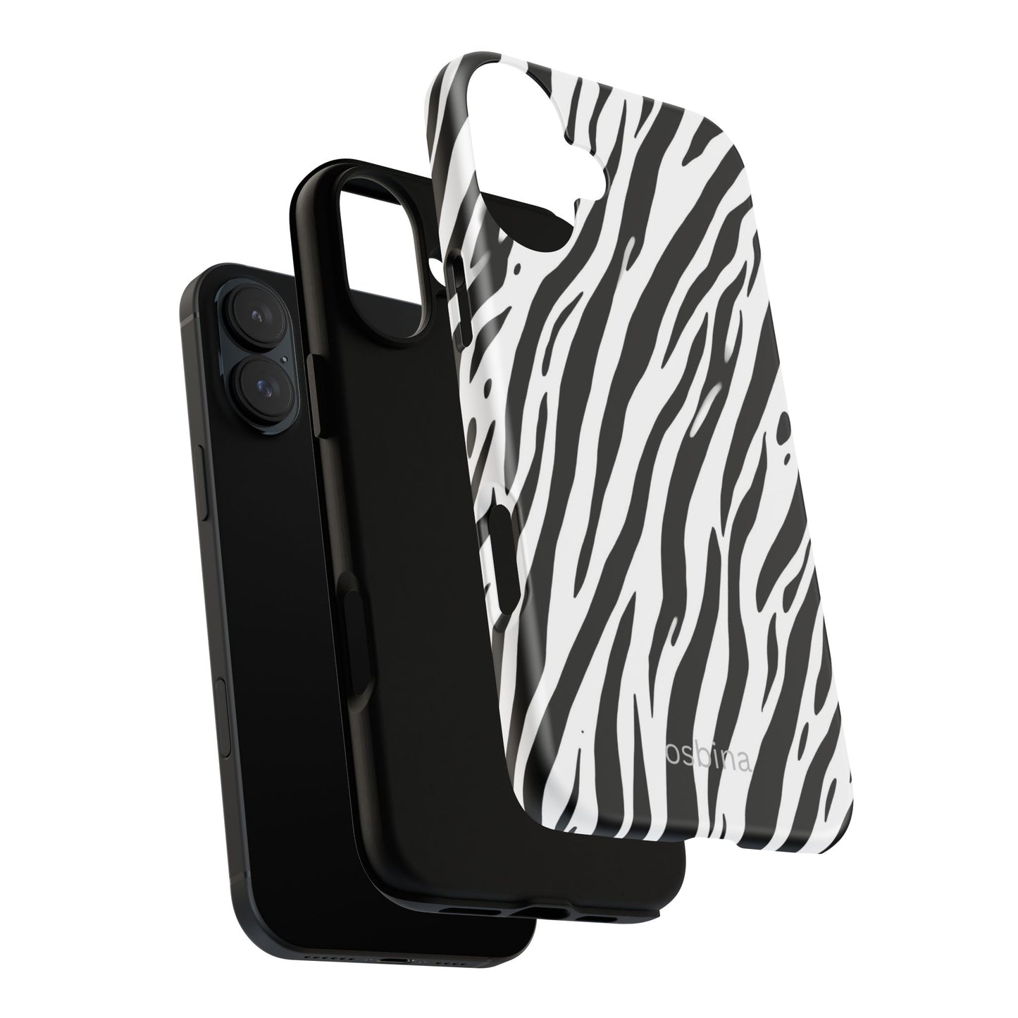 osbina | The Bengal Bold Stripe Case in White + Black | The Season Collective