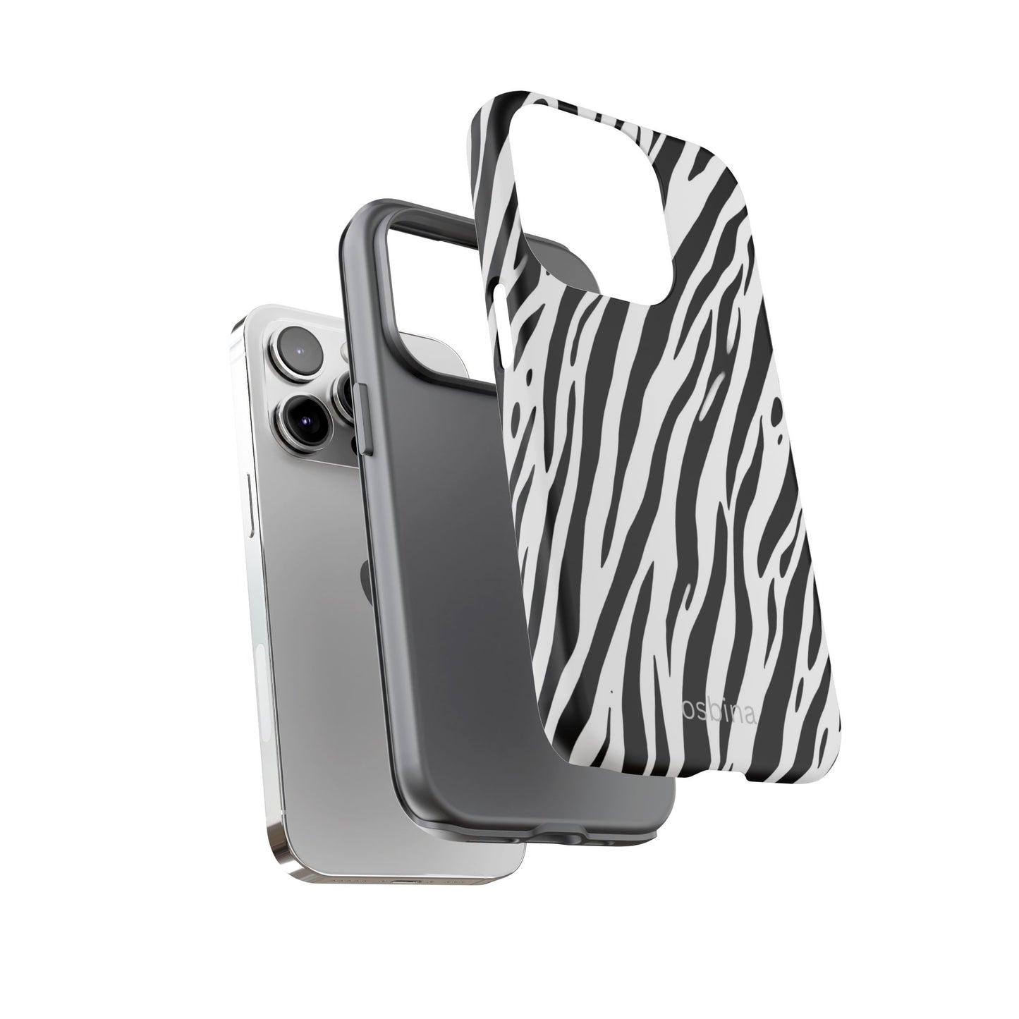 osbina | The Bengal Bold Stripe Case in White + Black | The Season Collective