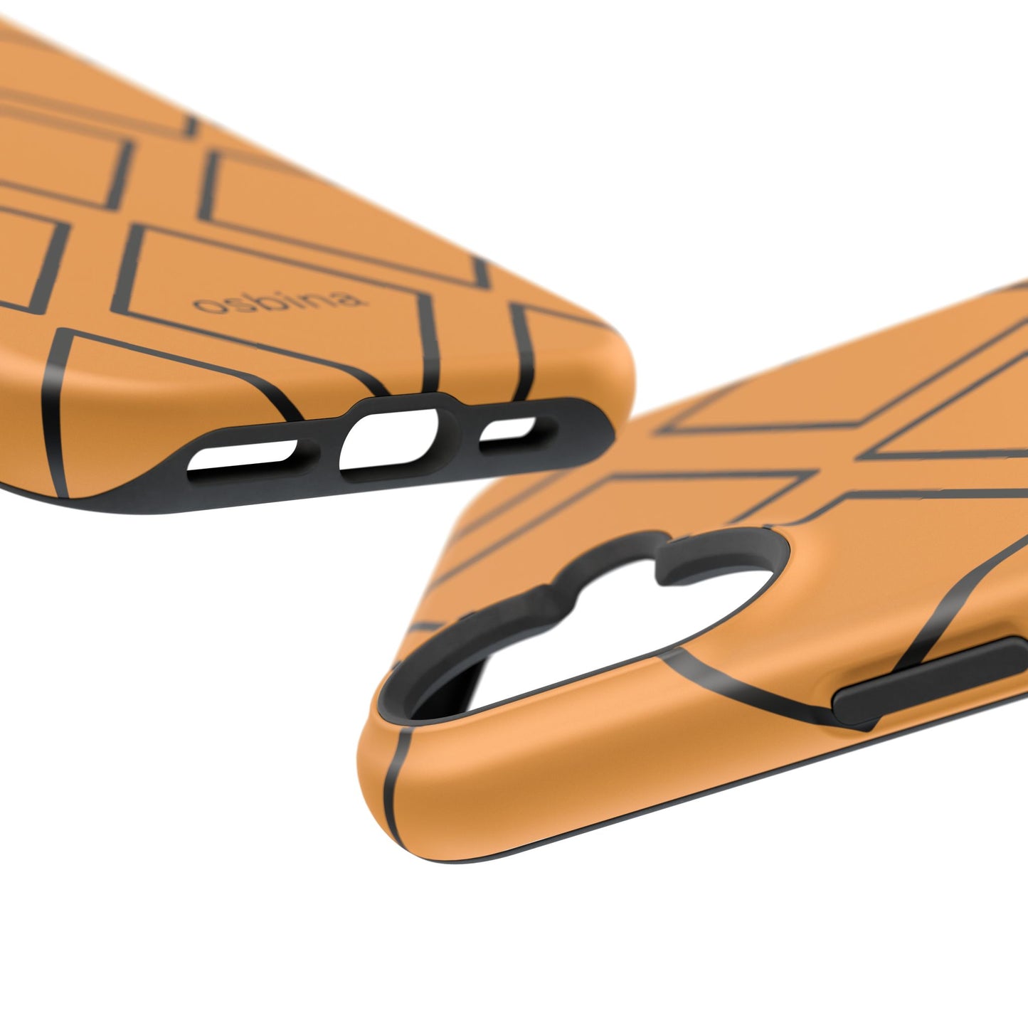 osbina | MagSafe Compatible for iPhone | Diamonds Are Your Phone’s Best Friend — The Orange + Black Diamond Case | The Season Collective