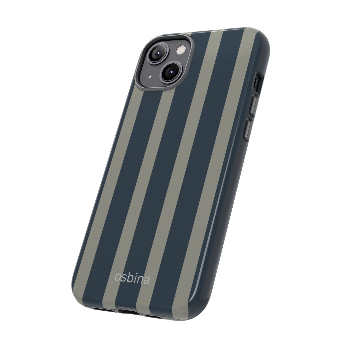 osbina | Grayhaven Navy & Gray Sophisticated Phone Case | Modern Muse Collection