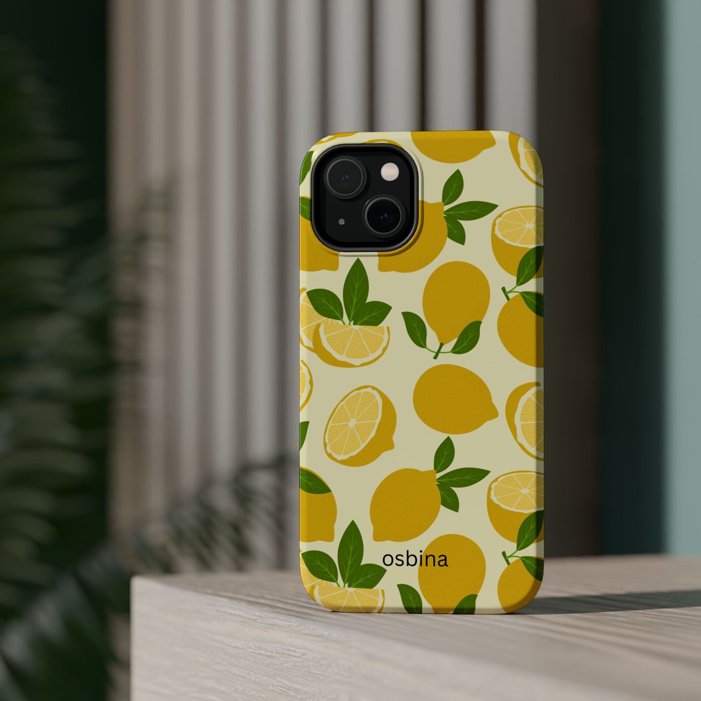 osbina | MagSafe compatible for iPhone | Limoncello Lemon Phone Case | Modern Muse Collection