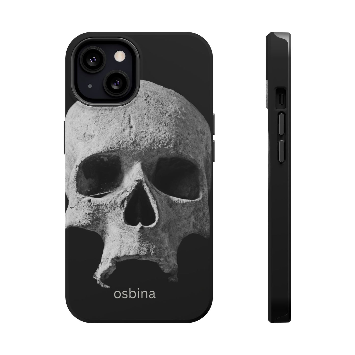 osbina | MagSafe compatible for iPhone | White Skull Phone Case | Season Collective Collection