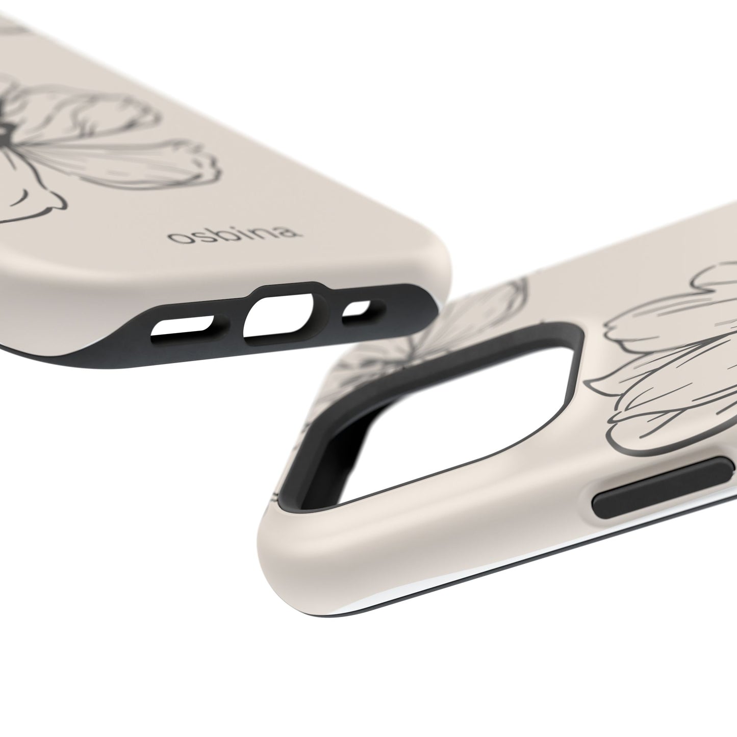 osbina | MagSafe compatible for iPhone | Poppy Whisper Phone Case | Modern Muse Collection
