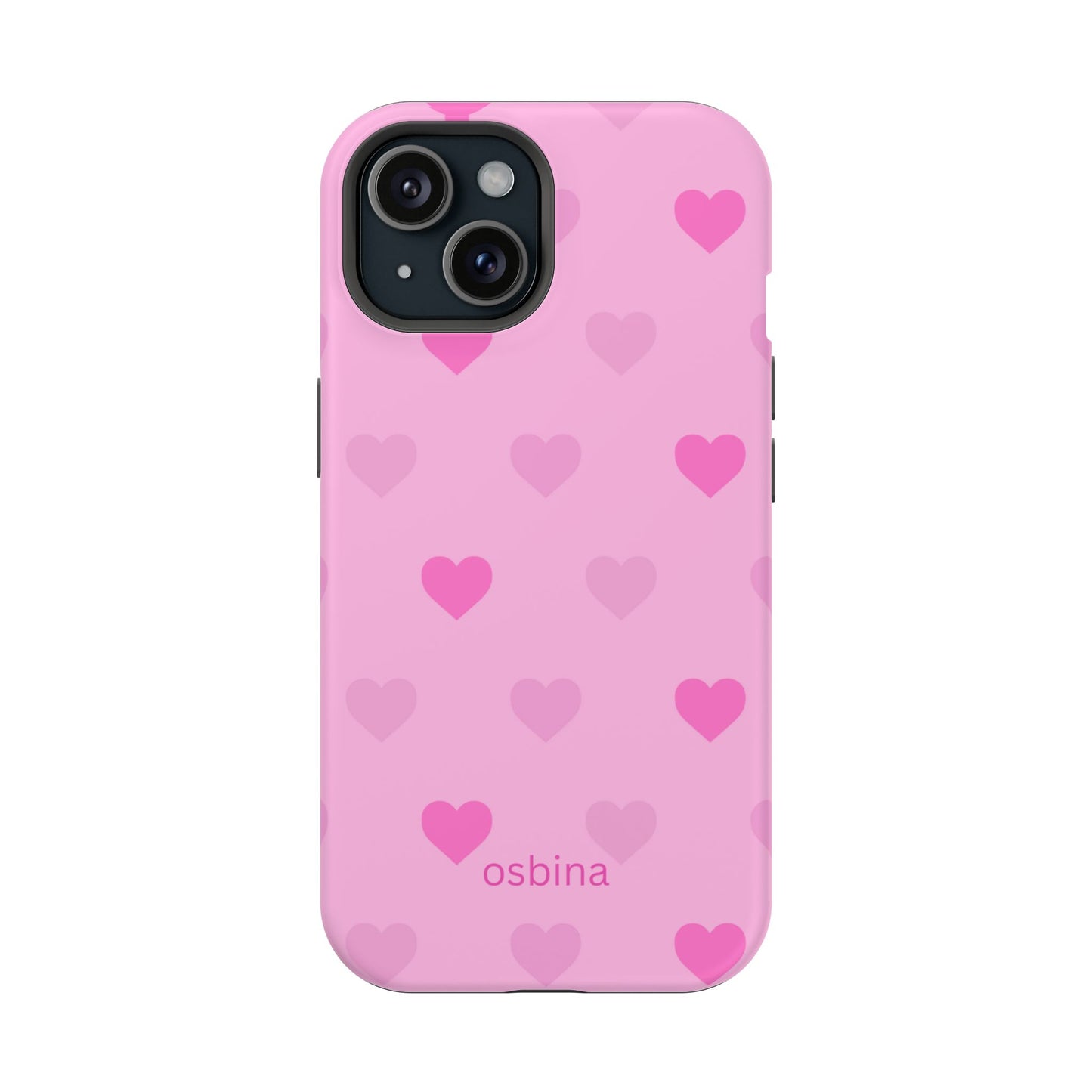 osbina | MagSafe compatible for iPhone | The Blushing Hearts Case | YAYOU Collection Supporting Shine Like Sable