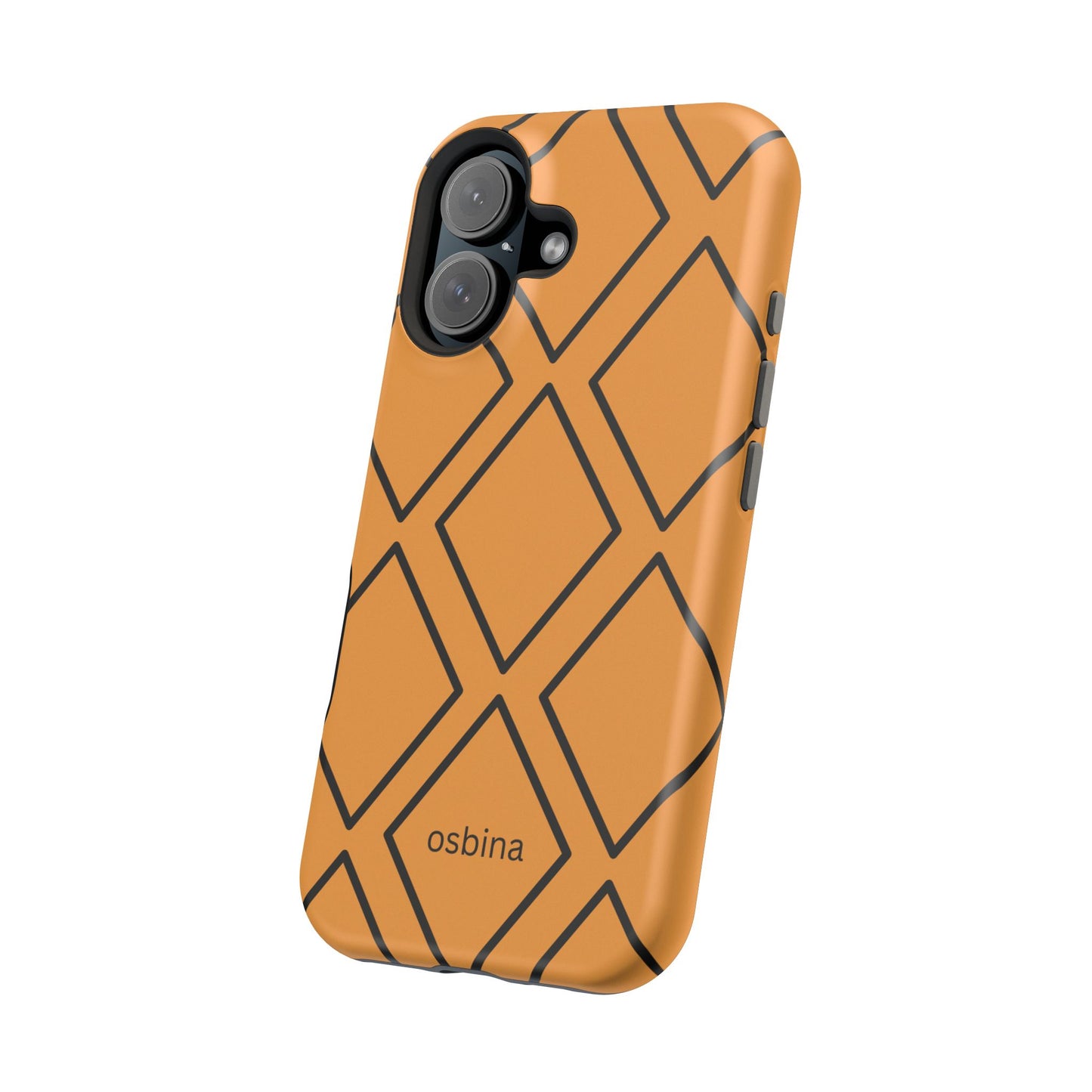 osbina | MagSafe Compatible for iPhone | Diamonds Are Your Phone’s Best Friend — The Orange + Black Diamond Case | The Season Collective