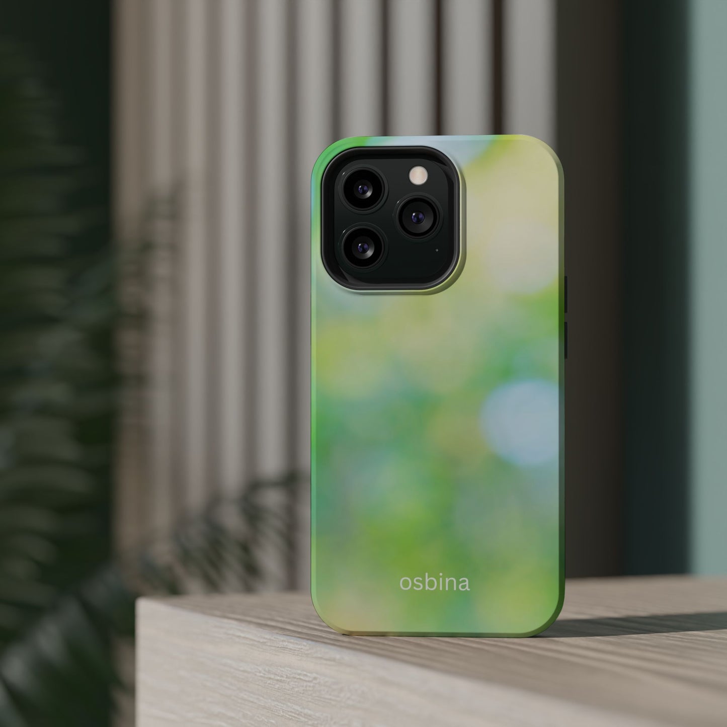 osbina | MagSafe compatible for iPhone | The Veridian Orbs Phone Case | Color Edit Collection