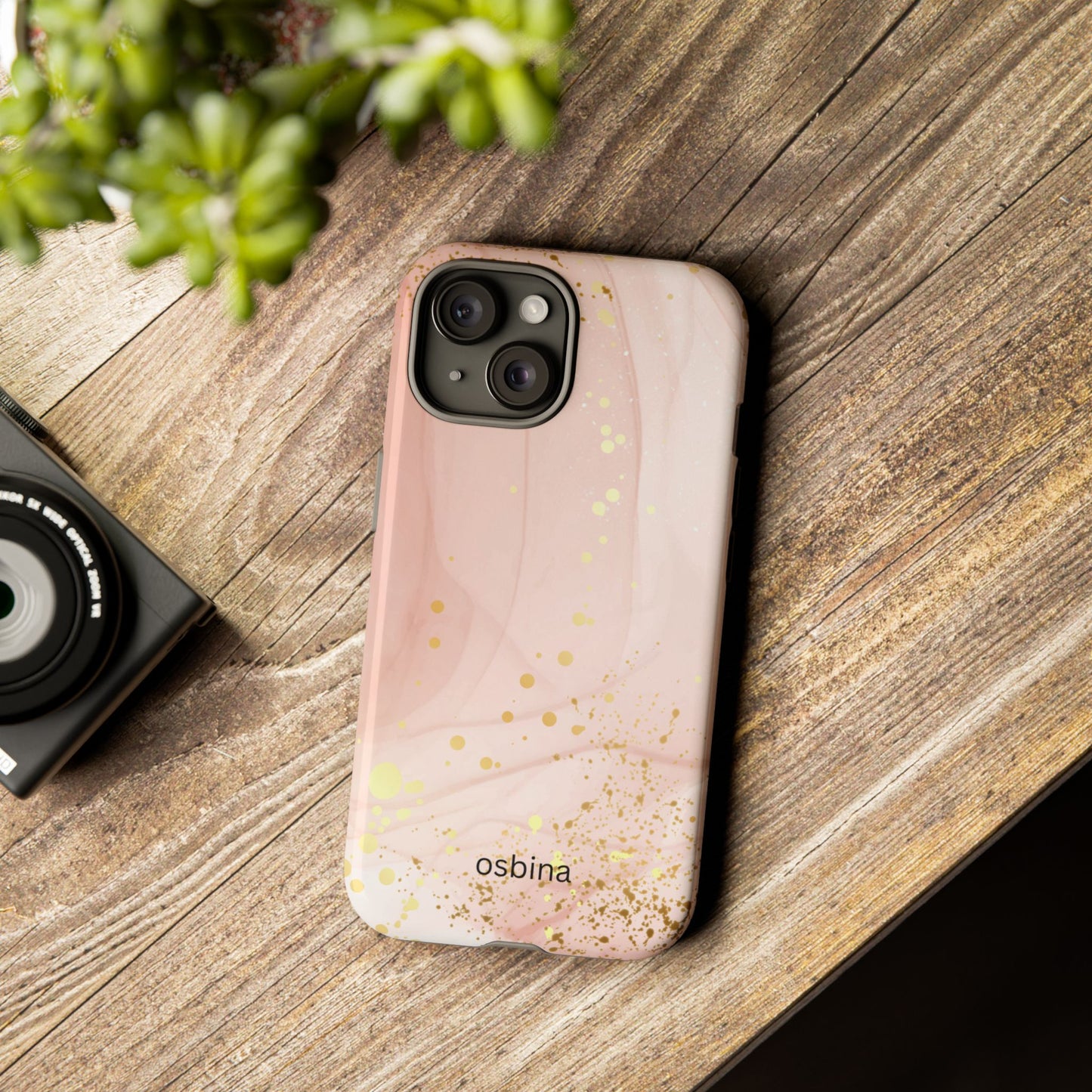 osbina | Pink Chic Stardust Cloud Phone Case | Modern Muse Collection