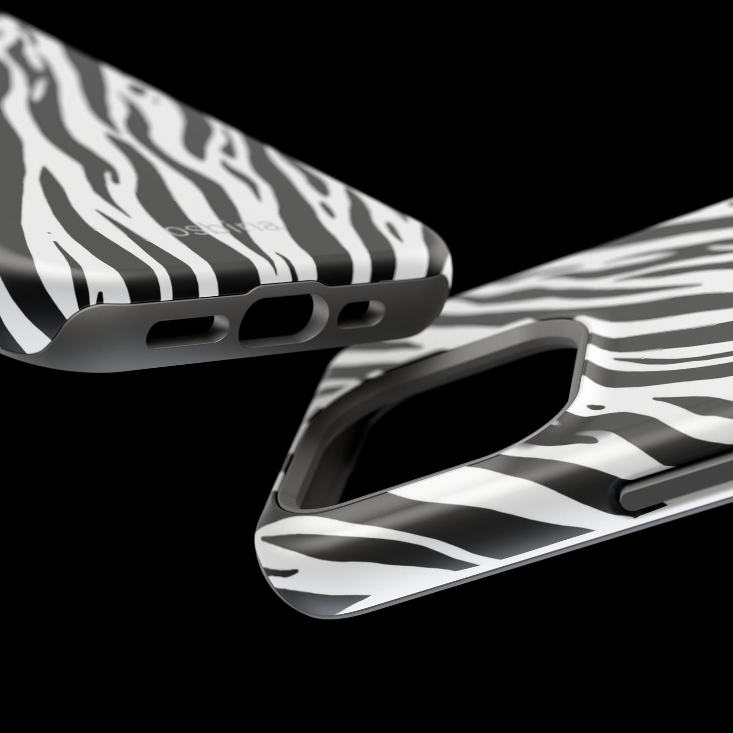osbina | MagSafe Compatible for iPhone | The Bengal Bold Stripe Case in White + Black | The Season Collective