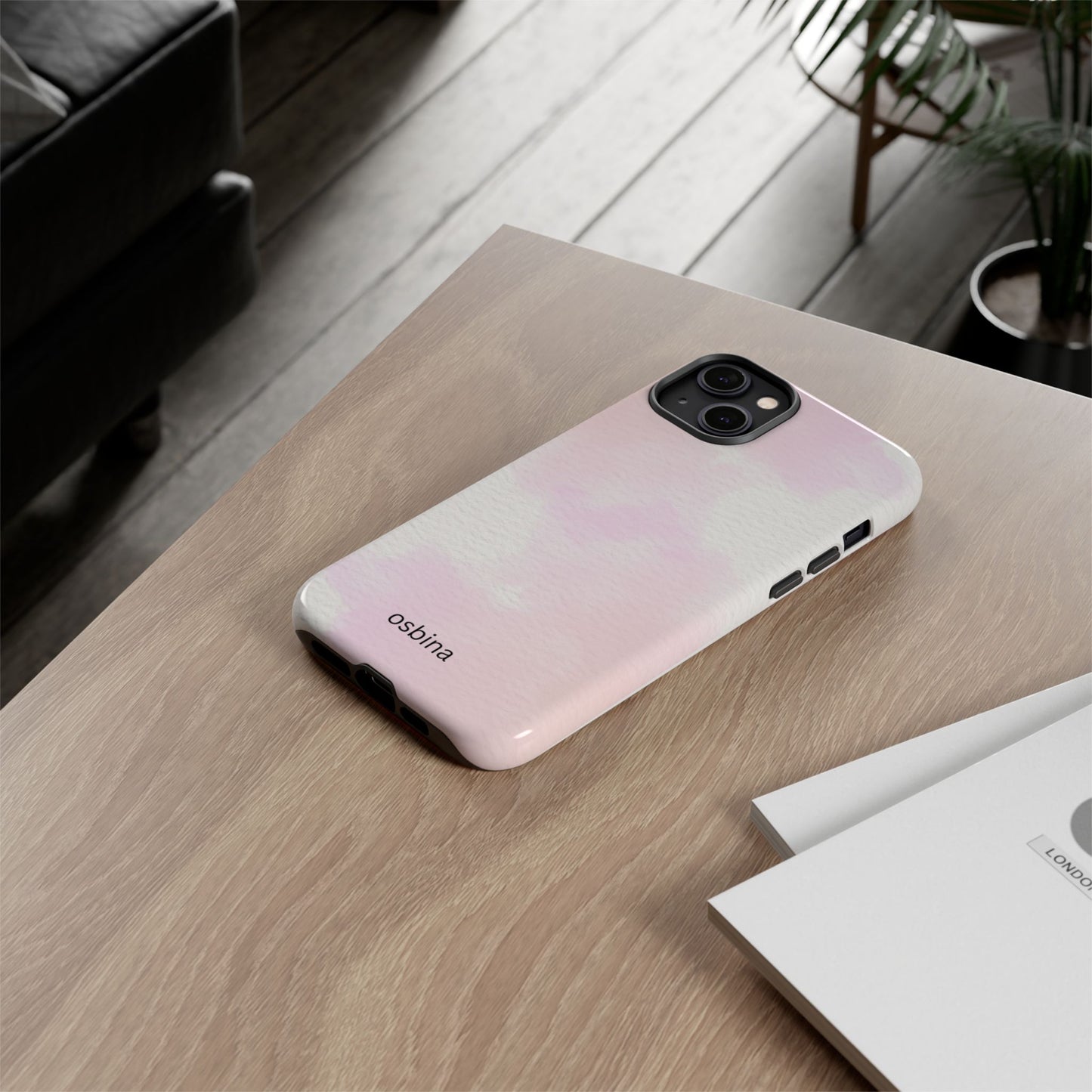 osbina | Pink Cotton Cloud Phone Case | Modern Muse Collection