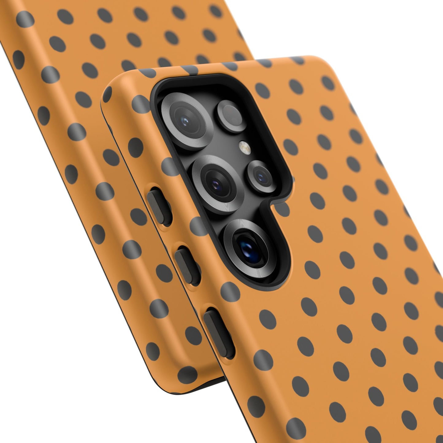 osbina | Spot On Chic — The Orange + Black Polka Dot Case | The Season Collective