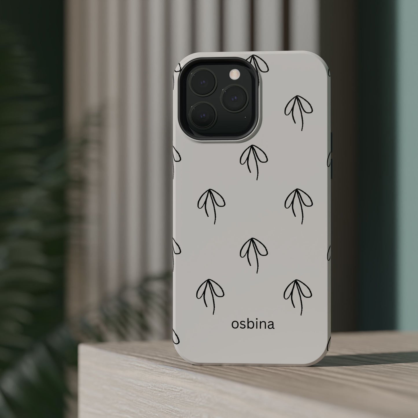 osbina | MagSafe compatible for iPhone | Linéa Flora Minimalistic Flower Phone Case | Modern Muse Collection