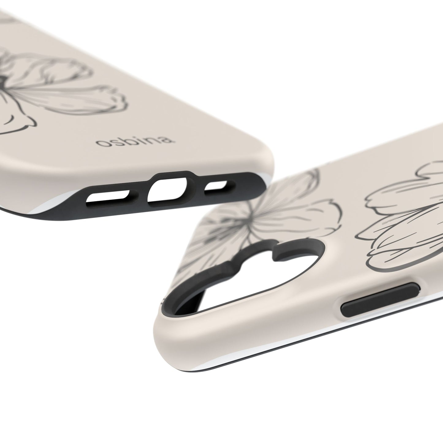 osbina | MagSafe compatible for iPhone | Poppy Whisper Phone Case | Modern Muse Collection
