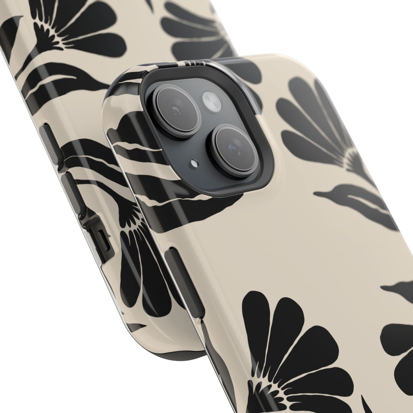 osbina | MagSafe compatible for iPhone | Obsidian Bloom Flower Phone Case | Modern Muse Collection